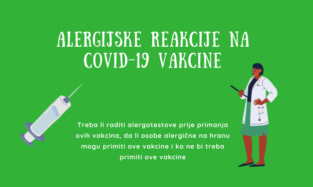 Alergijske reakcije nakon vakcinacije protiv COVID-19: ko ne smije primiti vakcinu