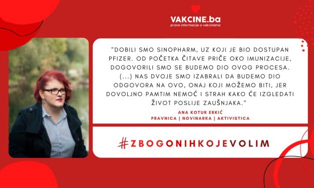 Lično iskustvo COVID-19  vakcinacije: Ana Kotur Erkić