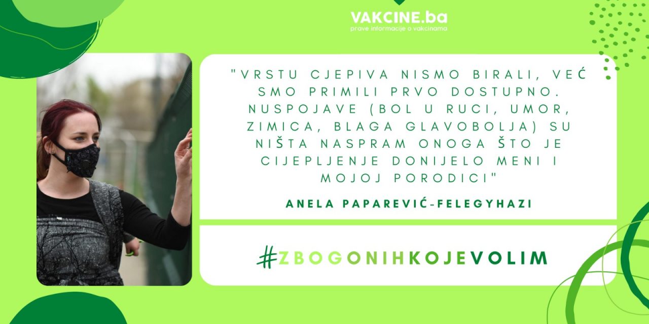 Lično iskustvo vakcinacije protiv COVID-19: Anela Paparević-Felegyhazi