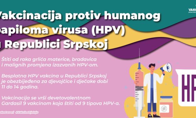 HPV  vakcinacija u Republici Srpskoj: dostupna 9-valentna vakcina – vakcina koja štiti od raka