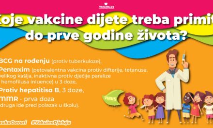 Koje vakcine dijete treba primiti do prve godine života?