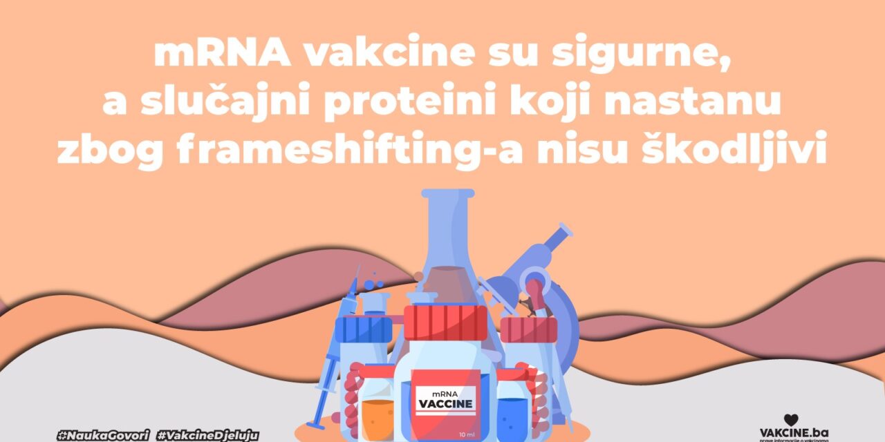 mRNA – iRNK vakcine ne čine štetu organizmu čak ni kada se dogodi frameshifting