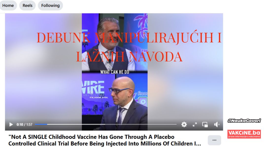 Kada lista tvrdnji u videu zvuči uvjerljivo, a ipak vara: nevakcinisani ipak nisu zdraviji od vakcinisanih, a Del Bigtree i Aaron Siri ne govore istinu nego namjerno manipulišu