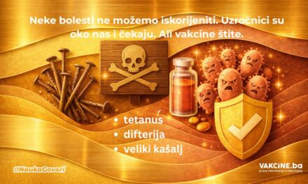 Tetanus i difterija su danas rijetki. To ne znači da se protiv ovih bolesti ne treba vakcinisati