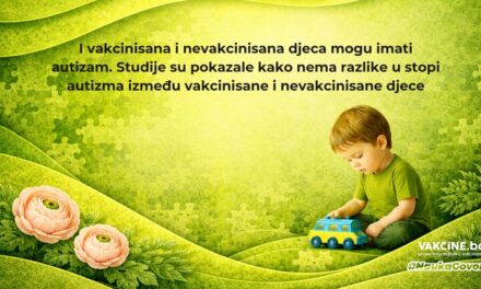 Istina koju rijetko čujete: autizam se javlja i kod nevakcinisane djece