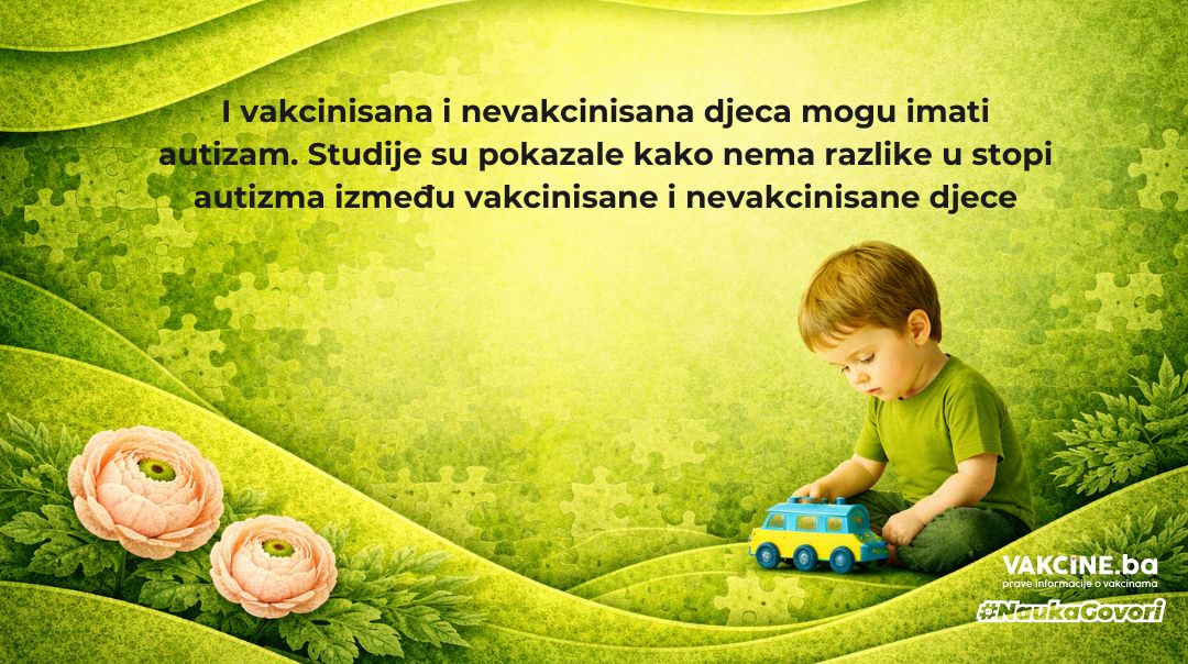 Istina koju rijetko čujete: autizam se javlja i kod nevakcinisane djece